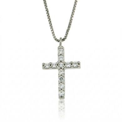 CARA DIAMANTI Златно колие с цирконии P2356