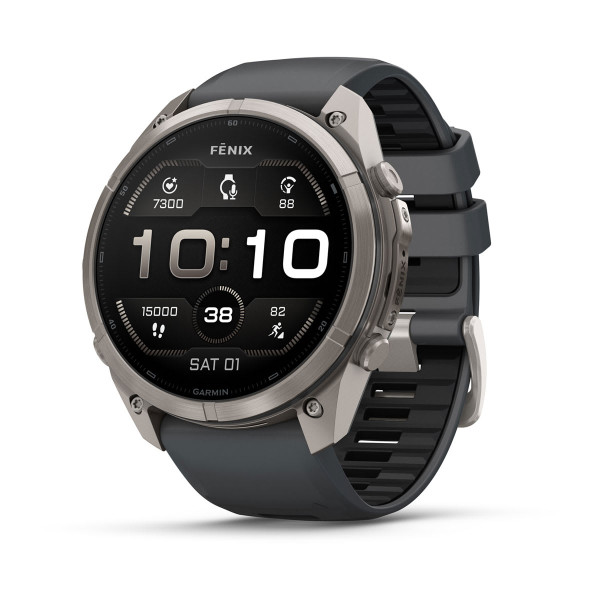 Garmin Fenix 9 Pro Titanium с Graphite/Black силиконова каишка 010-04337-26