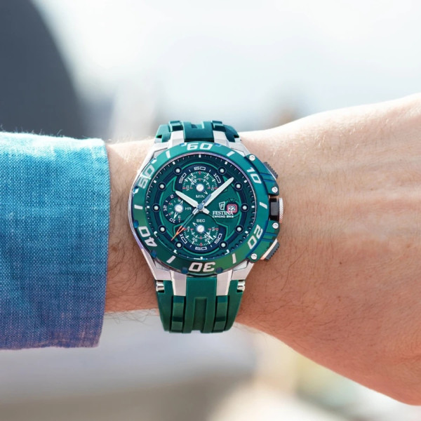 часовник festina f20755/3 20 atm водоустойчив зелен модел classicwatches.bg