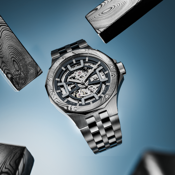ЧАСОВНИК EDOX DELFIN THE ORIGINAL MECANO AUTOMATIC DAMASCUS STEEL LIMITED EDITION 40 ММ 85310-3DM-NGIN