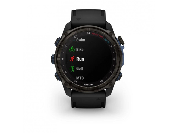 GARMIN DESCENT MK3I 51ММ CARBON GREY DLC ТИТАН С ЧЕРНА СИЛИКОНОВА КАИШКA 010-02752-11