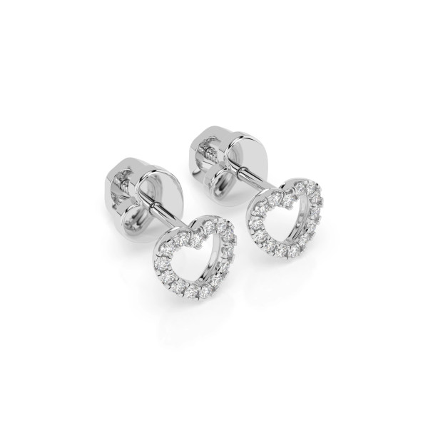 Cara обеци с диаманти 0.14 ct – ЗЛАТНО БИЖУ 14К K102-10028W/14K