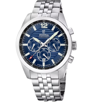 ЧАСОВНИК FESTINA TIMELESS CHRONOGRAPH 43.8MM F20742/4