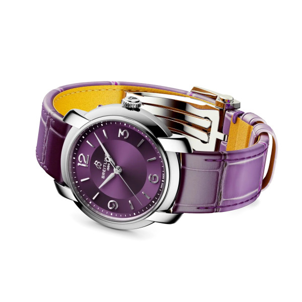 дамски часовник BREITLING Lady Premier Automatic 36 мм с алигаторска каишка – classicwatches.bg