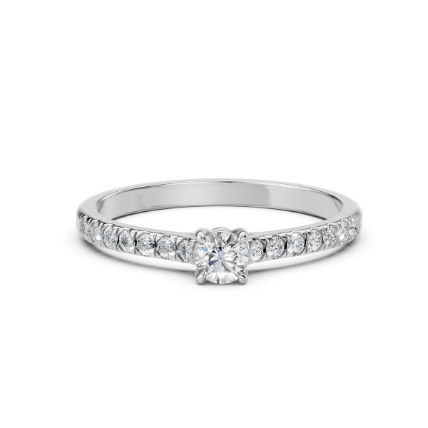 CARA Златен пръстен с диаманти 0.30 + 0.21 ct GIA сертификат K101-10012W