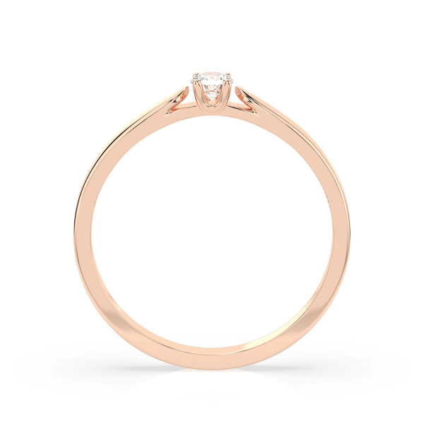 Cara пръстен с диамант 0.08 ct – ЗЛАТНО БИЖУ 14К K101-10046R(2.7)/14K
