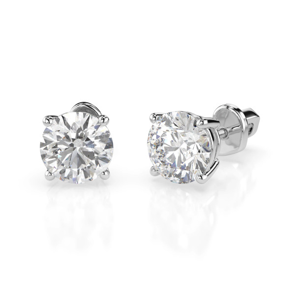 Cara обеци с диаманти 1.40 ct GIA сертификат – ЗЛАТНО БИЖУ 14К K102-10012/1W(5.7)/14K