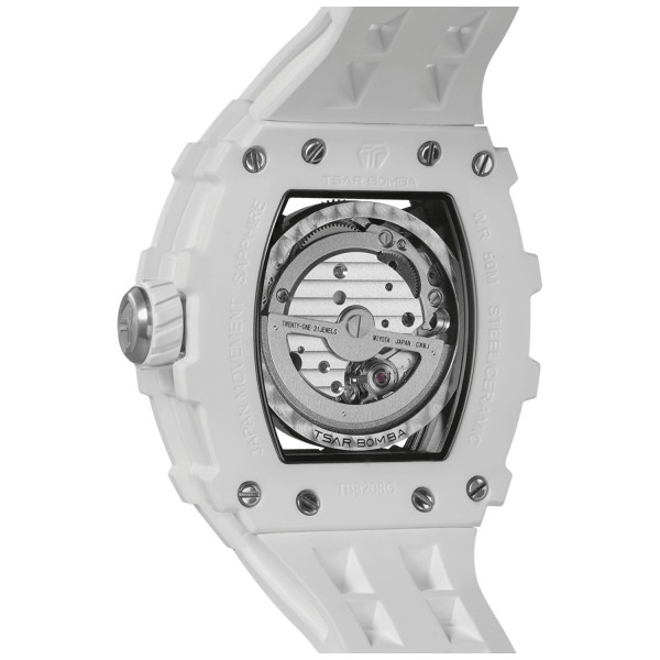 TSAR BOMBA T-Elemental Automatic Ceramic White Black TB8208C-07