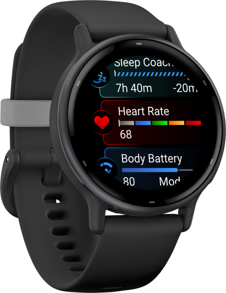 GARMIN vívoactive® 5 - vívoactive® 5 - Slate безел с Black корпус и силиконова каишка
