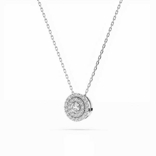 Cara колие с диаманти 0.09+0.15 ct – ЗЛАТНО БИЖУ 14К K104-10043W/14K