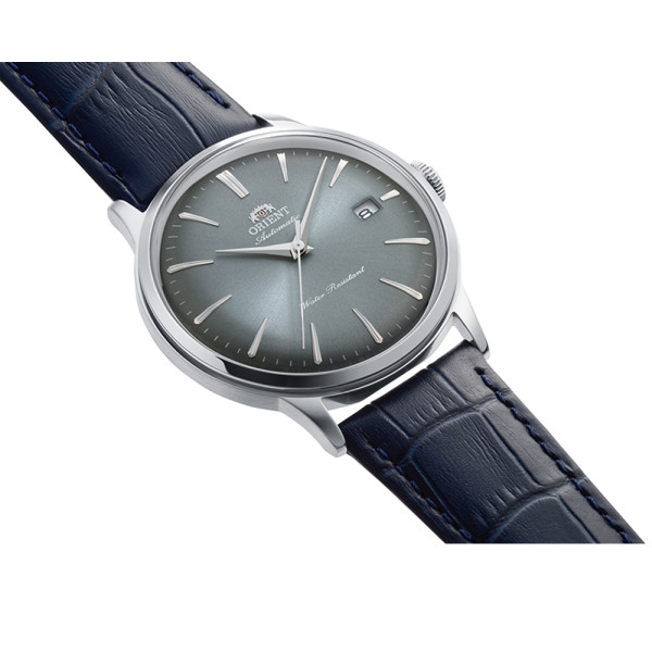 orient ra ac0030l мъжки класически часовник тъмносиня кожена каишка classicwatches.bg