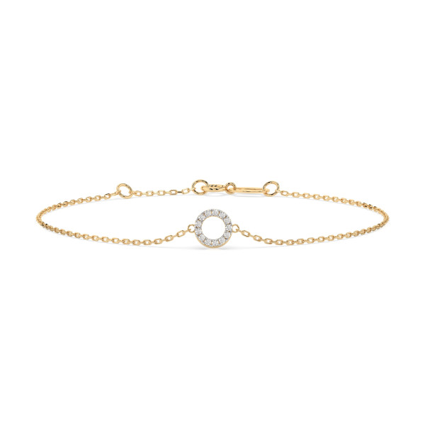Cara гривна с диаманти 0.07 ct – ЗЛАТНО БИЖУ 14К K105-10015Y/14K