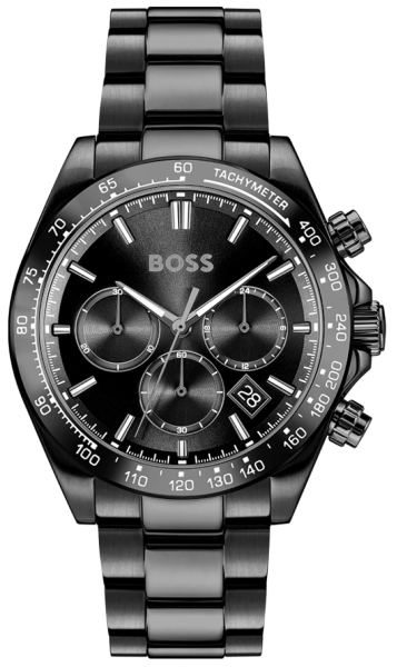 HUGO BOSS 1514271 мъжки спортно-елегантен хронограф с черно PVD – classicwatches.bg