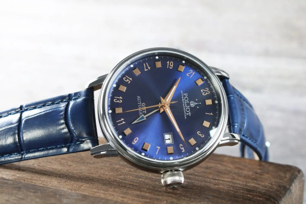 Часовник POLJOT INTERNATIONAL JAROS GMT 42MM 34NH.4200114