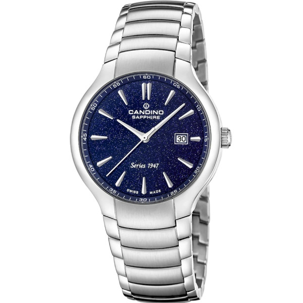 Часовник candino c4792 3 мъжки син релефен циферблат classicwatches.bg
