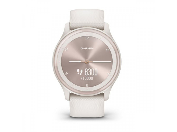 GARMIN VIVOMOVE SPORT IVORY КОРПУС И СИЛИКОНОВА КАИШКА С PEACH GOLD АКЦЕНТИ 010-02566-01 