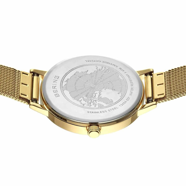 Дамски часовник Bering Classic Polished Gold 13434-332