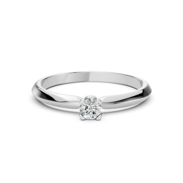 Cara пръстен с диамант 0.15 ct – ЗЛАТНО БИЖУ 14К K101-10089W(3.4)/14K