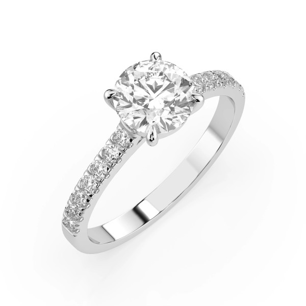 Cara пръстен с диаманти 1.00+0.21 ct GIA сертификат – ЗЛАТНО БИЖУ 14К K101-10094W(6.5)/14K
