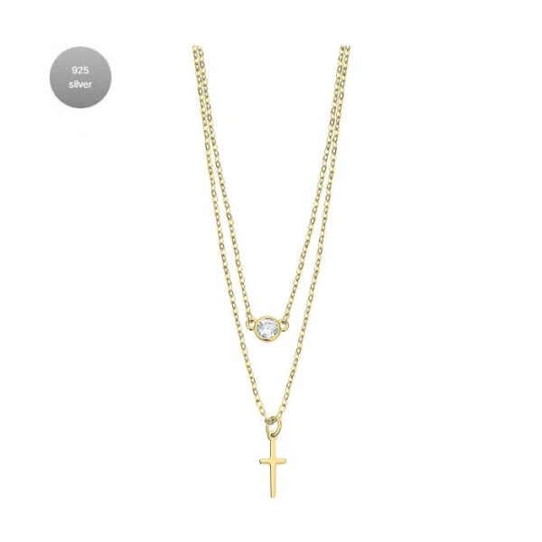 LOTUS SILVER TRENDY SILVER NECKLACE LP3255-1/2