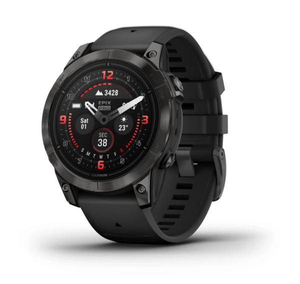 GARMIN EPIX PRO GEN2 SAPPHIRE 47MM CARBON GREY DLC TITANIUM С BLACK КАИШКА 010-02803-11