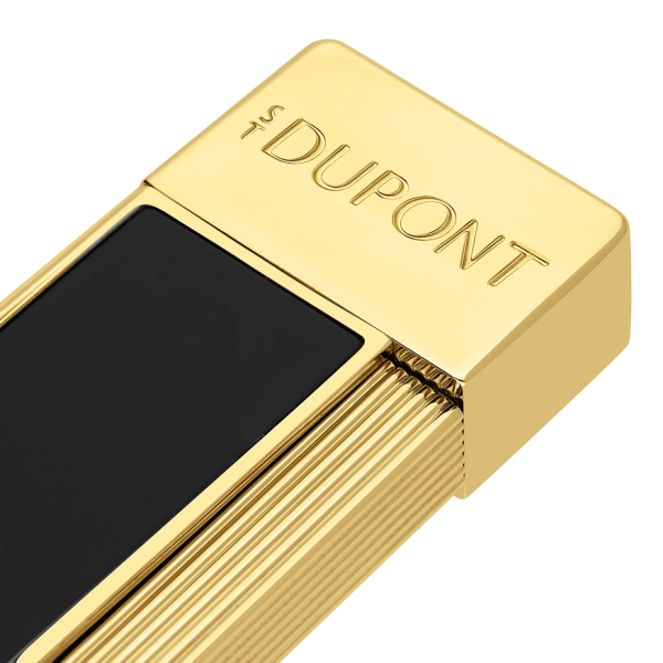 Запалка S.T.Dupont Twiggy Black Laquer And Golden 30112