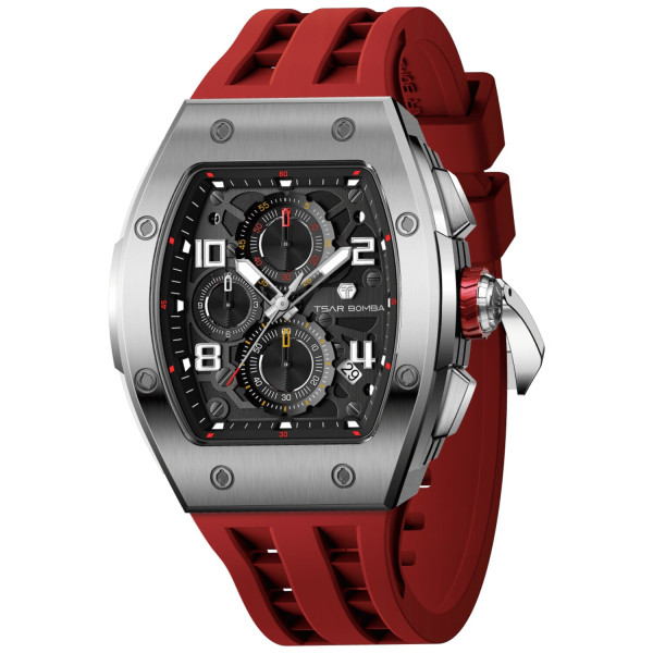 TSAR BOMBA T-Elemental Silver Red TB8224Q-03