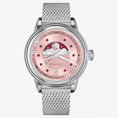 ЧАСОВНИК АVIATOR DOUGLAS MOONFLIGHT GEMSTONE EDITION RUBY 36MM V.1.33.0.417.5