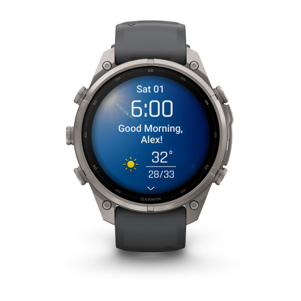 Garmin Fenix 9 Pro inReach Titanium с Graphite/Black силиконова каишка 010-04336-21