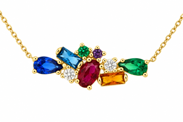 Cara Diamanti златно колие с цирконии P3607 C4