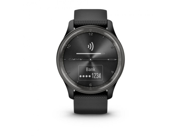 GARMIN VÍVOMOVE® TREND SLATE БЕЗЕЛ BLACK КОРПУС СИЛИКОНОВА КАИШКА 40ММ 010-02665-00