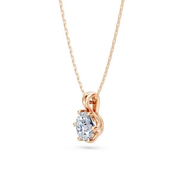 Cara колие с диамант 0.70 ct GIA сертификат – ЗЛАТНО БИЖУ 14К K104-10004R(5.7)/14K