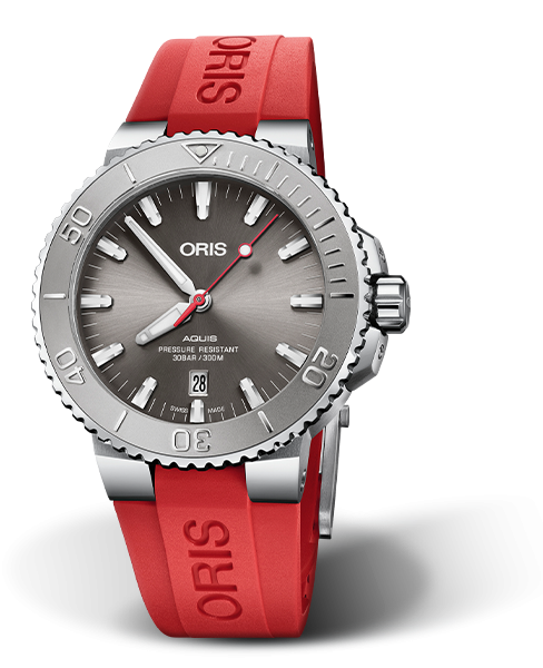 ORIS AQUIS DIVING DATE 43.5 MM MEN'S WATCH 733 7730 4153-07 4 24 66EB