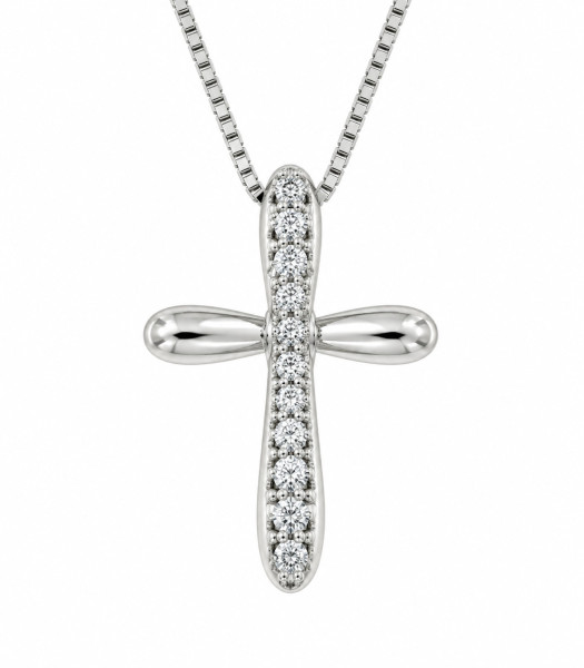 Cara Diamanti gold necklace with diamonds CLN 1259H