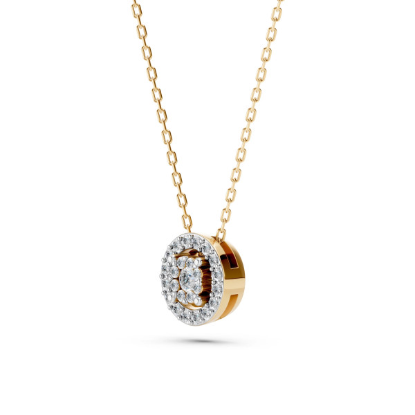 Cara колие с диаманти 0.03+0.11 ct – ЗЛАТНО БИЖУ 14К K104-10002Y(2.0)/14K