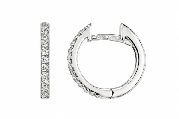 Cara Diamanti gold earrings with diamonds BB0405W/0.13ctsSI/H