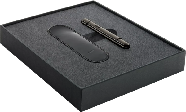 Комплект Lamy - Pico Lx Ruthenium, химикалка и калъф