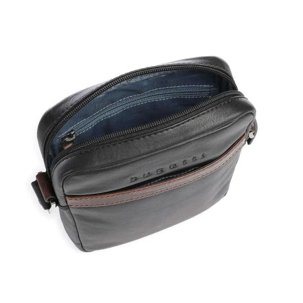 Чанта за рамо Bugatti - Corso Deluxe Crossbody, черна