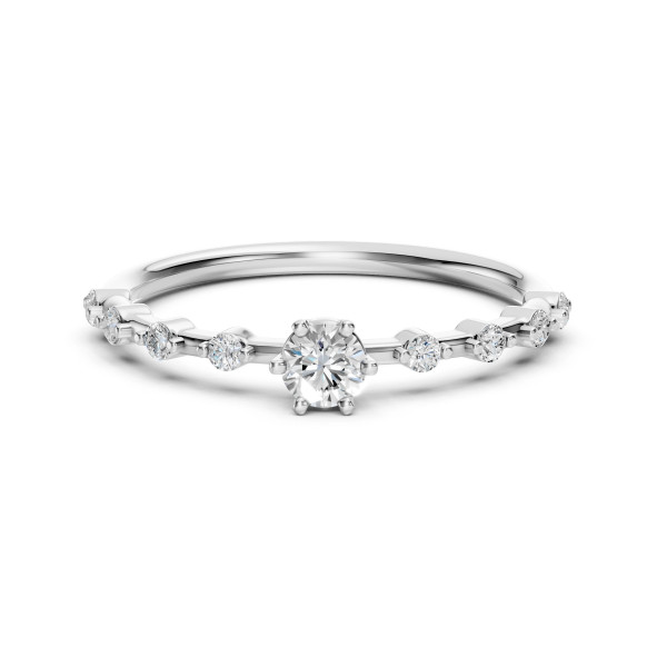 Cara пръстен с диаманти 0.20+0.16 ct – ЗЛАТНО БИЖУ 14К K101-10144W(3.7)/14K