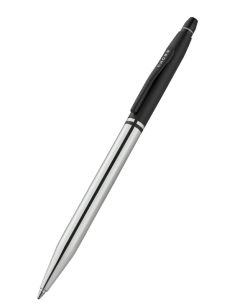 Химикалка Cross Click Tuxedo - Chrome with Black