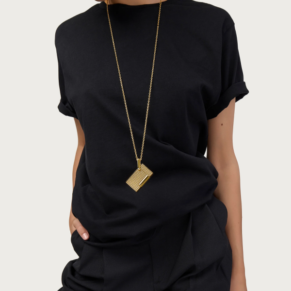 Запалка S.T.Dupont Lighter necklace Diamond head golden K27067CH