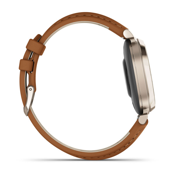 Garmin Lily 2 Classic Cream Gold with Tan leather strap 010-02839-72