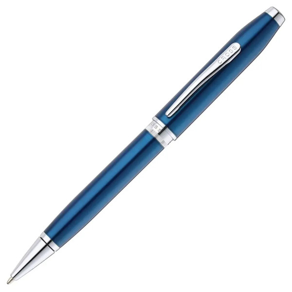 Химикалка Cross Foundry - Glossy Translucent Blue Lacquer