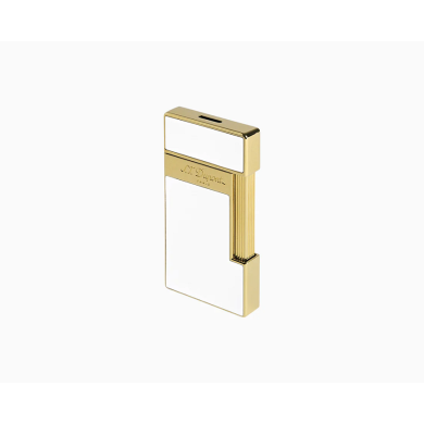 ЗАПАЛАКА S.T.DUPONT SLIMMY LIGHTER WHITE LACQUER AND GOLD 28004