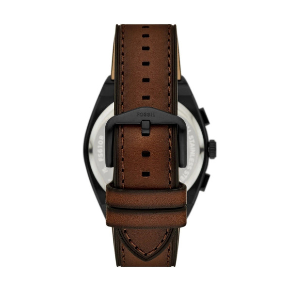 fossil everett fs6108 мъжки часовник черен корпус модерен дизайн classicwatches.bg