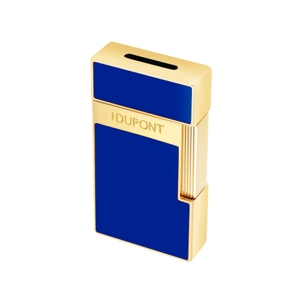 Запалка S.T.Dupont Biggy Blue Lacquer And Gold 25225