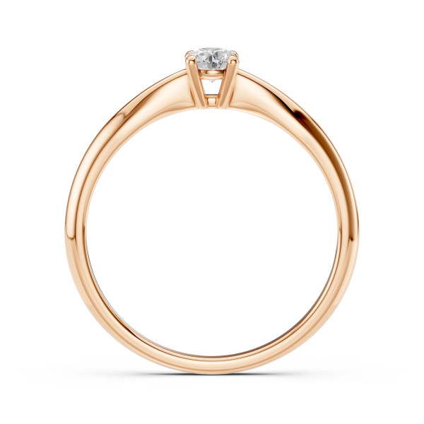 Cara пръстен с диамант 0.20 ct – ЗЛАТНО БИЖУ 14К K101-10021R(3.7)/14K