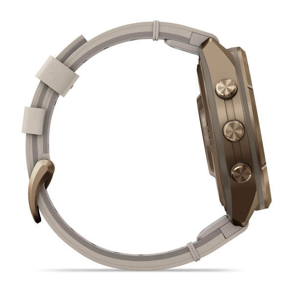 Garmin Fenix 9 Pro inReach Autumn Gold Titanium с Bone кожена каишка 010-04335-41