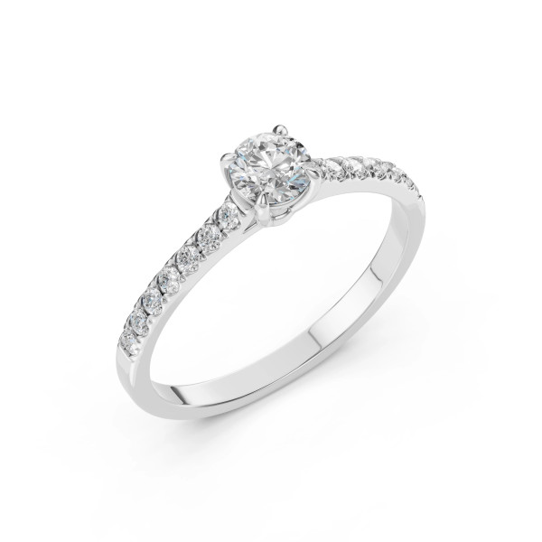 Cara пръстен с диаманти 0.50+0.21 ct GIA сертификат – ЗЛАТНО БИЖУ 14К K101-10094W(5.1)/14K