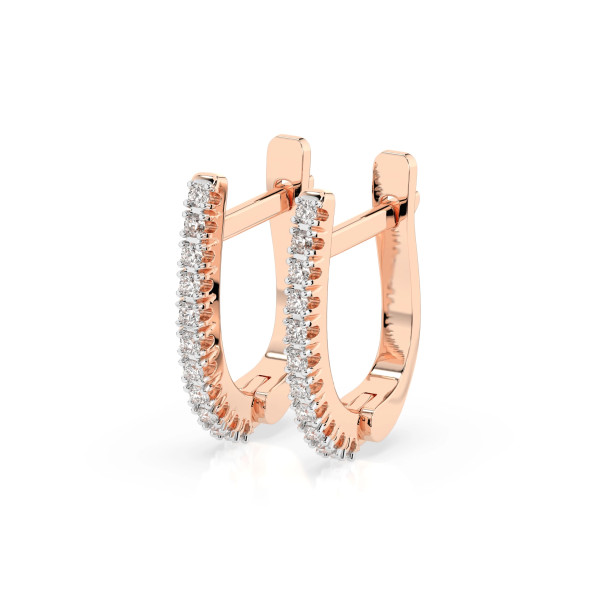 Cara обеци с диаманти 0.18 ct – ЗЛАТНО БИЖУ 14К K102-10076R/14K